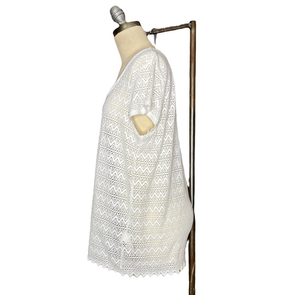 Lucky Brand Lace Boho Tee size L - Picture 3 of 16